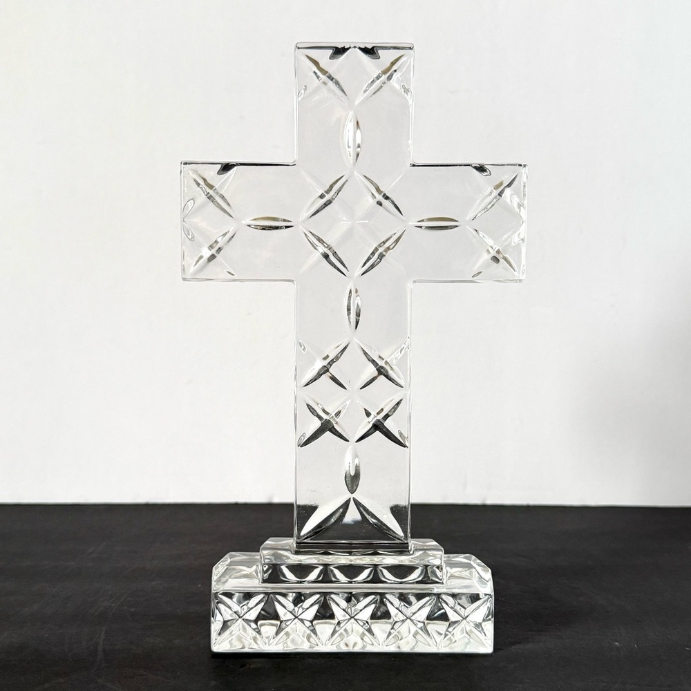 Samobor Kristal by Rogaška 24% Lead Crystal Cross – Slovenia 10”